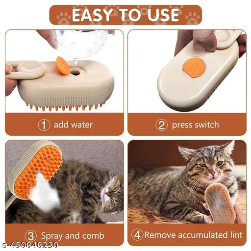 3 in 1 Pet Hair Removal Steam Comb, Perfect for Both Cats & Dogs πΆπ±